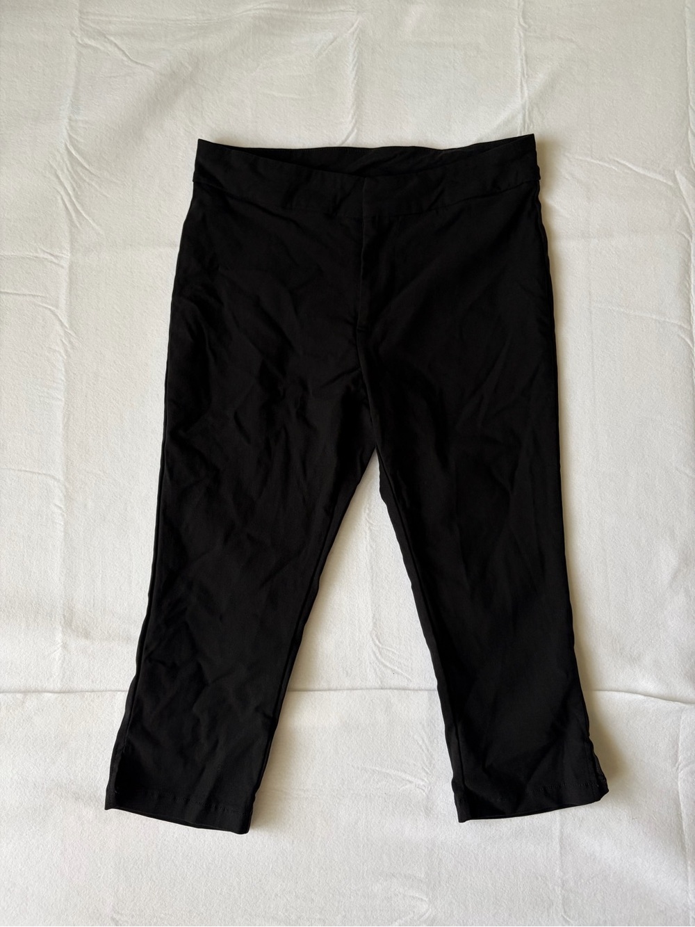 Edikted Sarafina Black Capri Pants Cropped Pants Y2K Size M